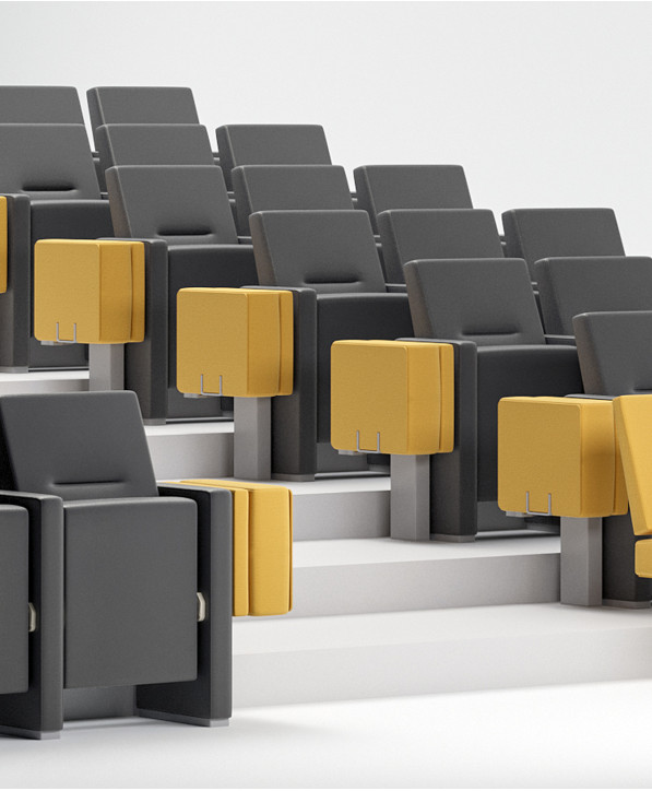 Siège Spécifique: Formation, Auditorium, Collectivité Fauteuil Strapunto