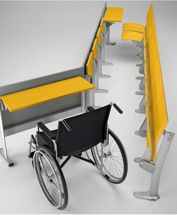 Table Formation Wheelchair Workstation