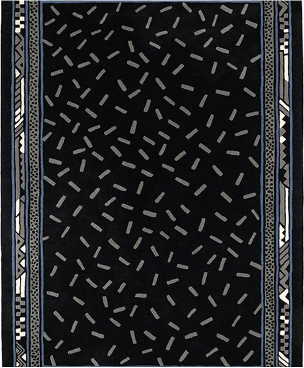 Décoration Trasimene Tapis Noir En Laine