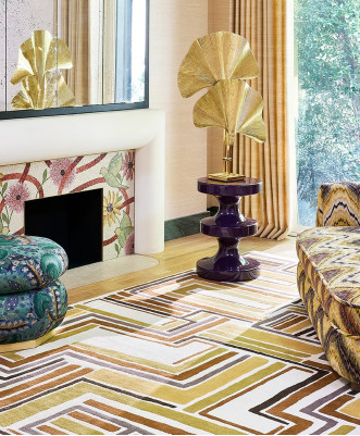 Décoration Kéa Tapis Multicolore En Laine Tufté Main