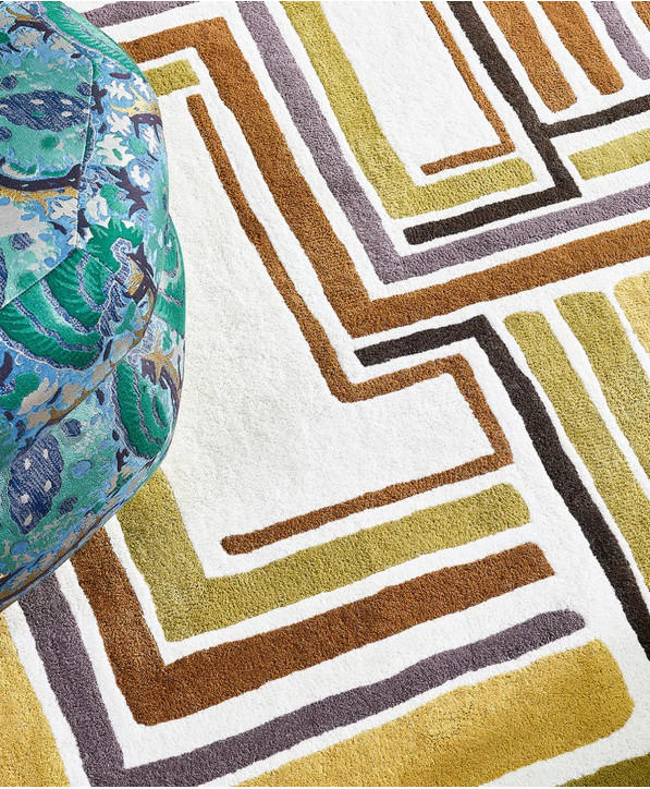Décoration Kéa Tapis Multicolore En Laine Tufté Main