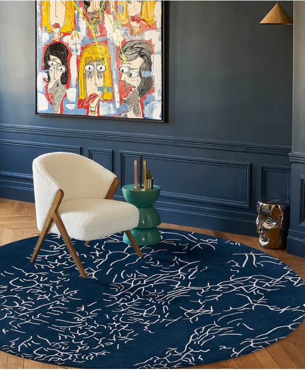 Décoration Tapis Nature Bleu