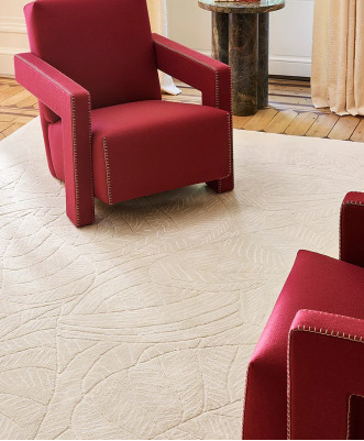 Décoration Eden Tapis Blanc En Laine Tufté Main