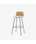 Tabouret Haut Varya Wood