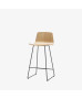 Tabouret Haut Varya Wood