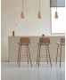 Tabouret Haut Varya Wood