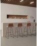 Tabouret Haut Varya Wood