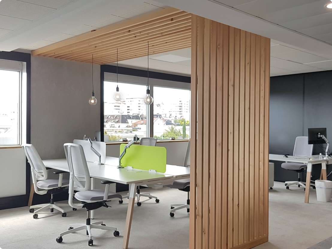 Photo d’un aménagement de bureau